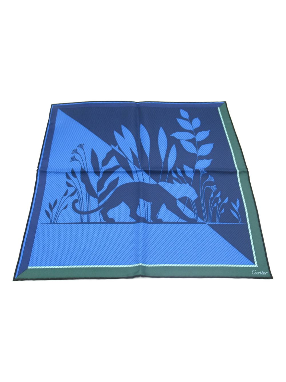 Cartier 2020s silk scarf - Blue