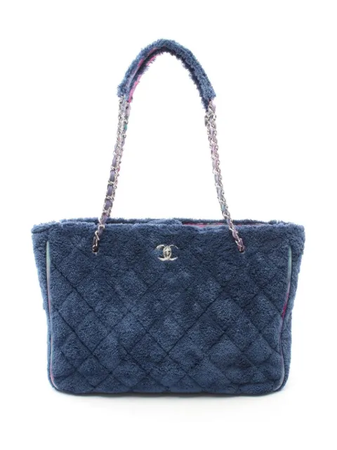 CHANEL Pre-Owned tote grande con capitonado de rombos 2020-2021