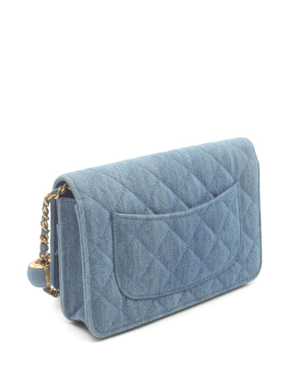 CHANEL Pre-Owned 2021s matelassé cross body bag - Blauw