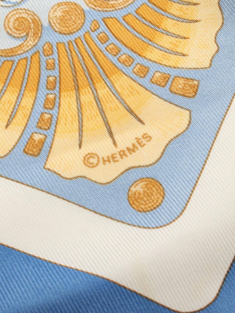 Hermès Pre-Owned 2000s Carre 40 Cheval Turc scarf - Blauw