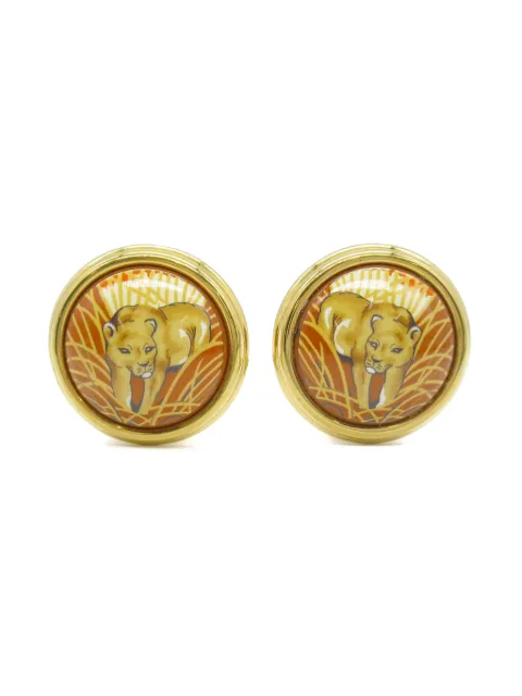 Hermès Pre-Owned 2000s Cloisonné Ohrclips
