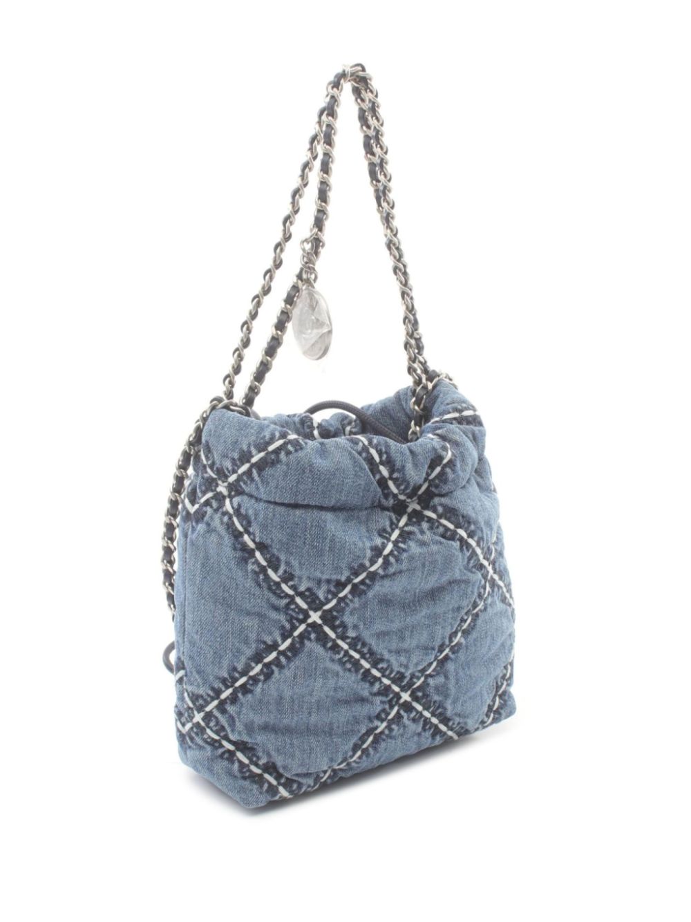 CHANEL Pre-Owned 2021s Chanell 22 mini-tas - Blauw