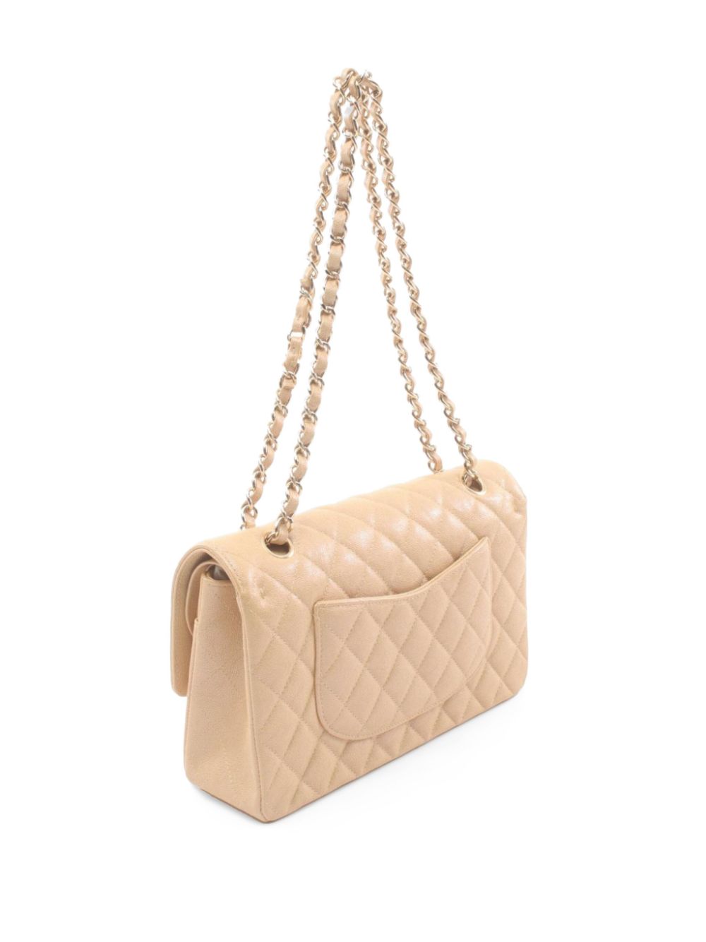 CHANEL Pre-Owned 2019 Double Flap schoudertas - Beige