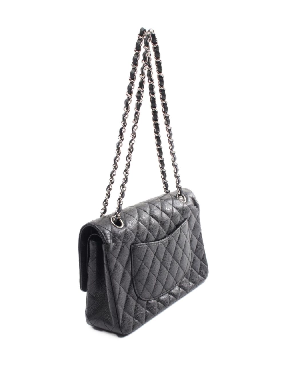 CHANEL Pre-Owned 2009-2010 medium Double Flap shoulder bag - Zwart