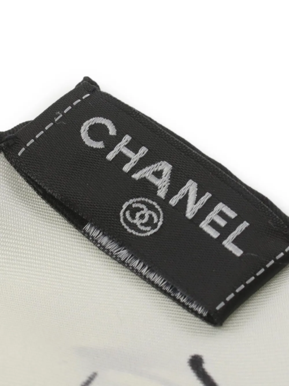 CHANEL Pre-Owned 1986-1988 Here sjaal - Wit
