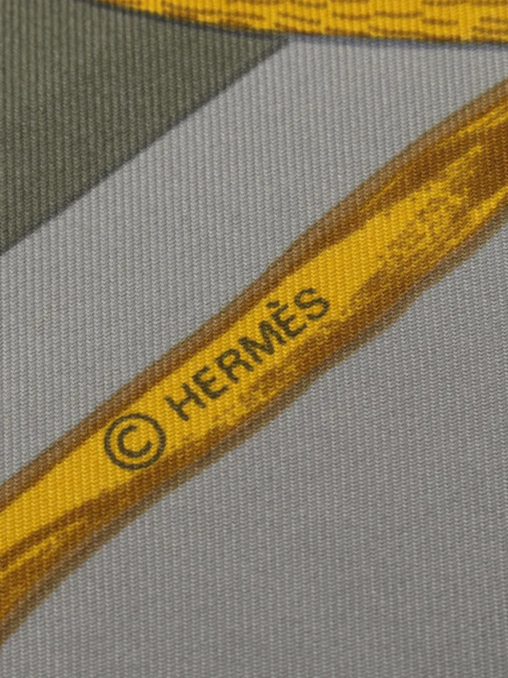 Hermès Pre-Owned 2000s Carre 90 Animal Alphabet scarf - Groen