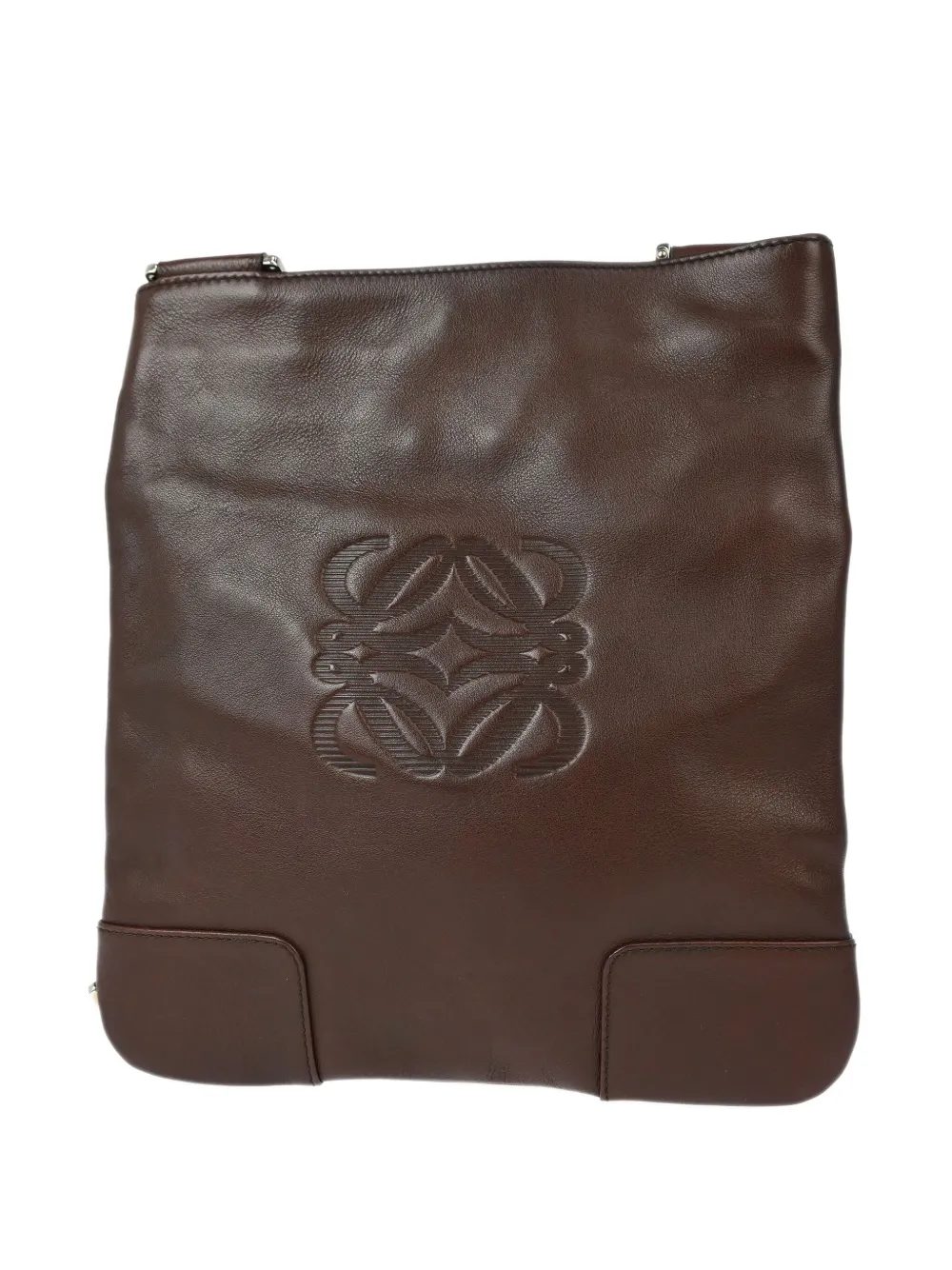 Loewe Pre-Owned 1990-2000 schoudertas met anagram-reliëf - Bruin