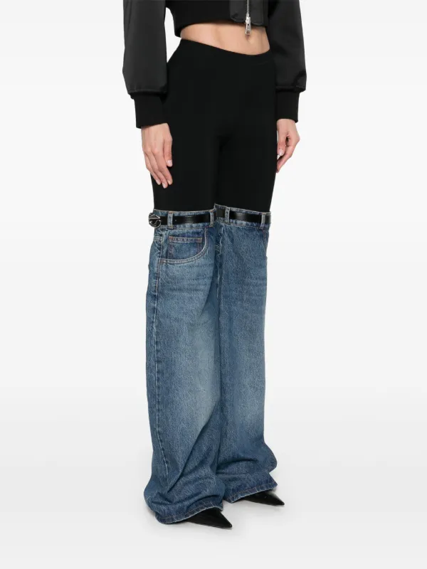 デニム・ジーパン COPERNI 'Hybrid' jeans Blue COPP32F2014 Coperni Hybrid Jeans | Blue | FARFETCH