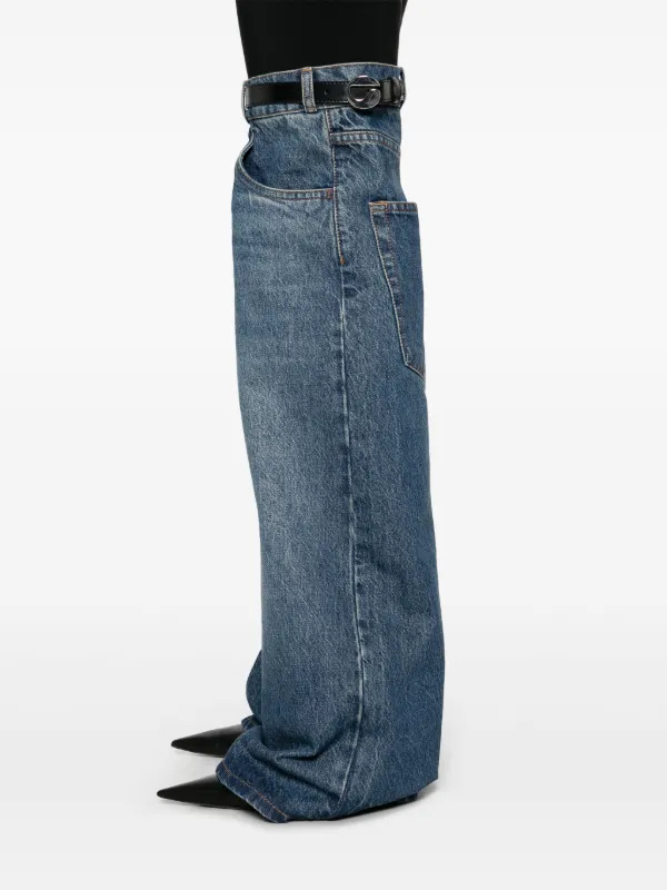 デニム・ジーパン COPERNI 'Hybrid' jeans Blue COPP32F2014 Coperni Hybrid Jeans | Blue | FARFETCH