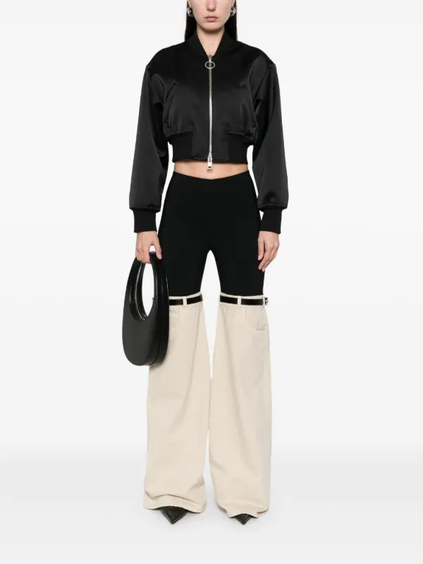【関税込み】Coperni ブラック&グレー ハイブリッドジーンズ Coperni Hybrid Jeans | Black | FARFETCH GE