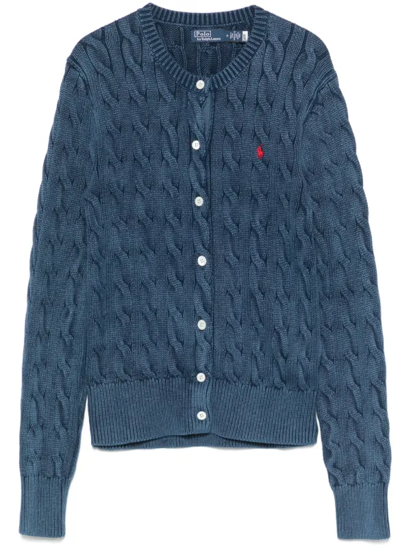 Polo Ralph Lauren ケーブルニット カーディガン | ブルー
