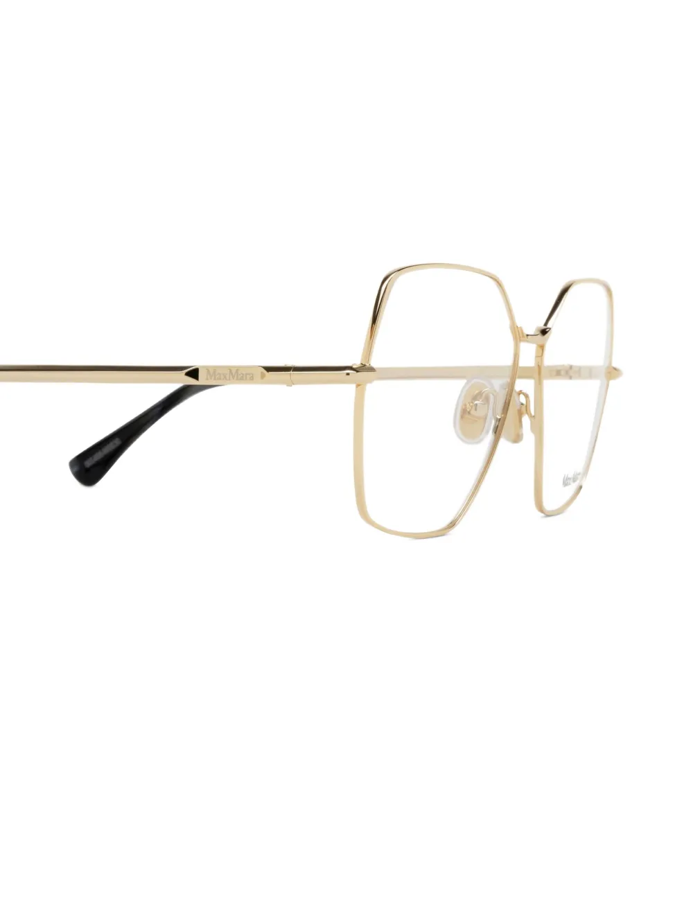 Max Mara Eyewear Bril met geometrisch montuur Goud