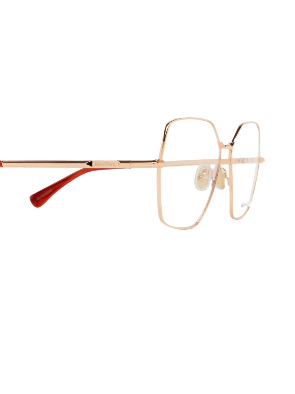Max Mara Eyewear Bril met geometrisch montuur Goud