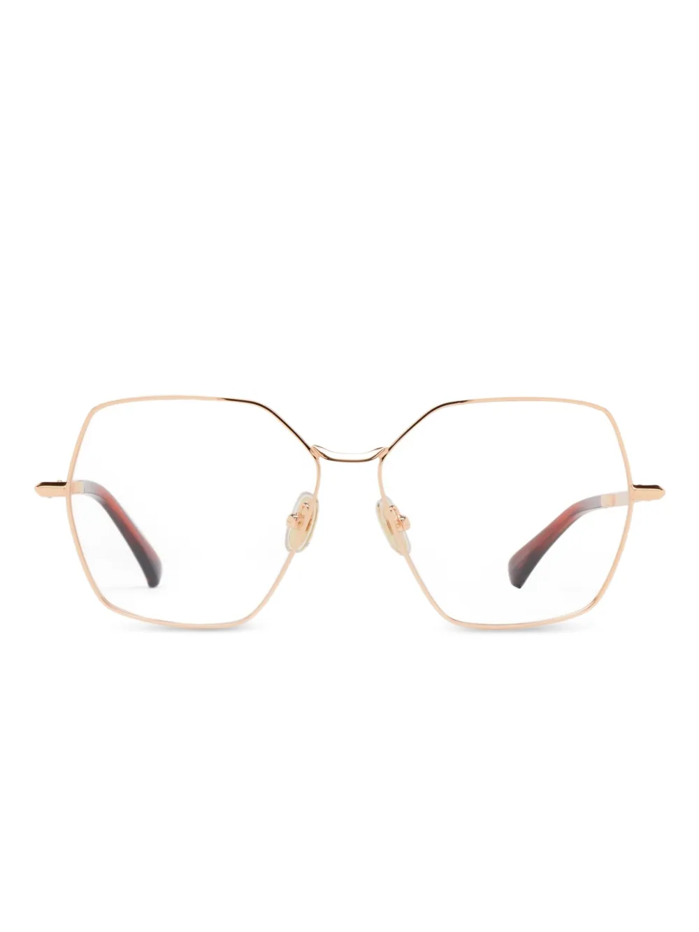 Max Mara Eyewear geometric-frame glasses | Gold | Image 1