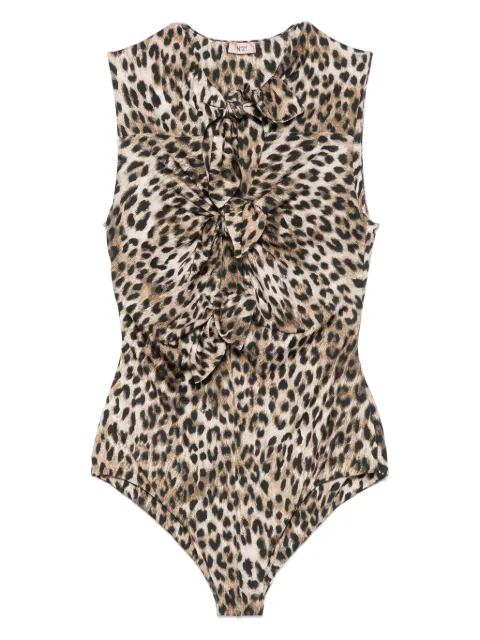 Nº21 leopard-print swimsuit
