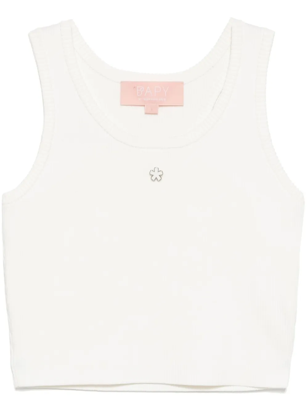 flower-charm tank top