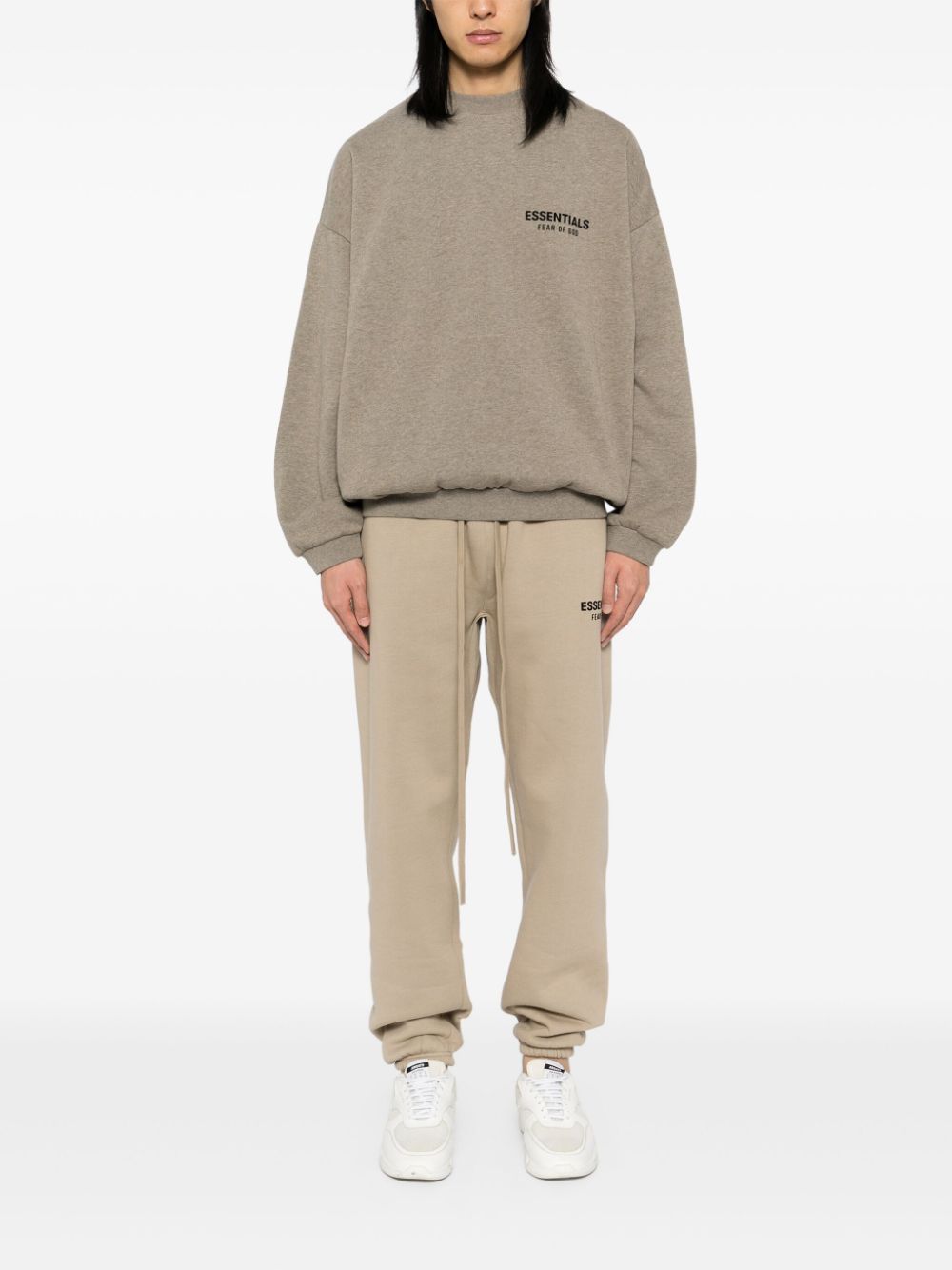 FEAR OF GOD ESSENTIALS logo-printed track pant - Beige