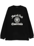 FEAR OF GOD ESSENTIALS Essentials university sweater - Black