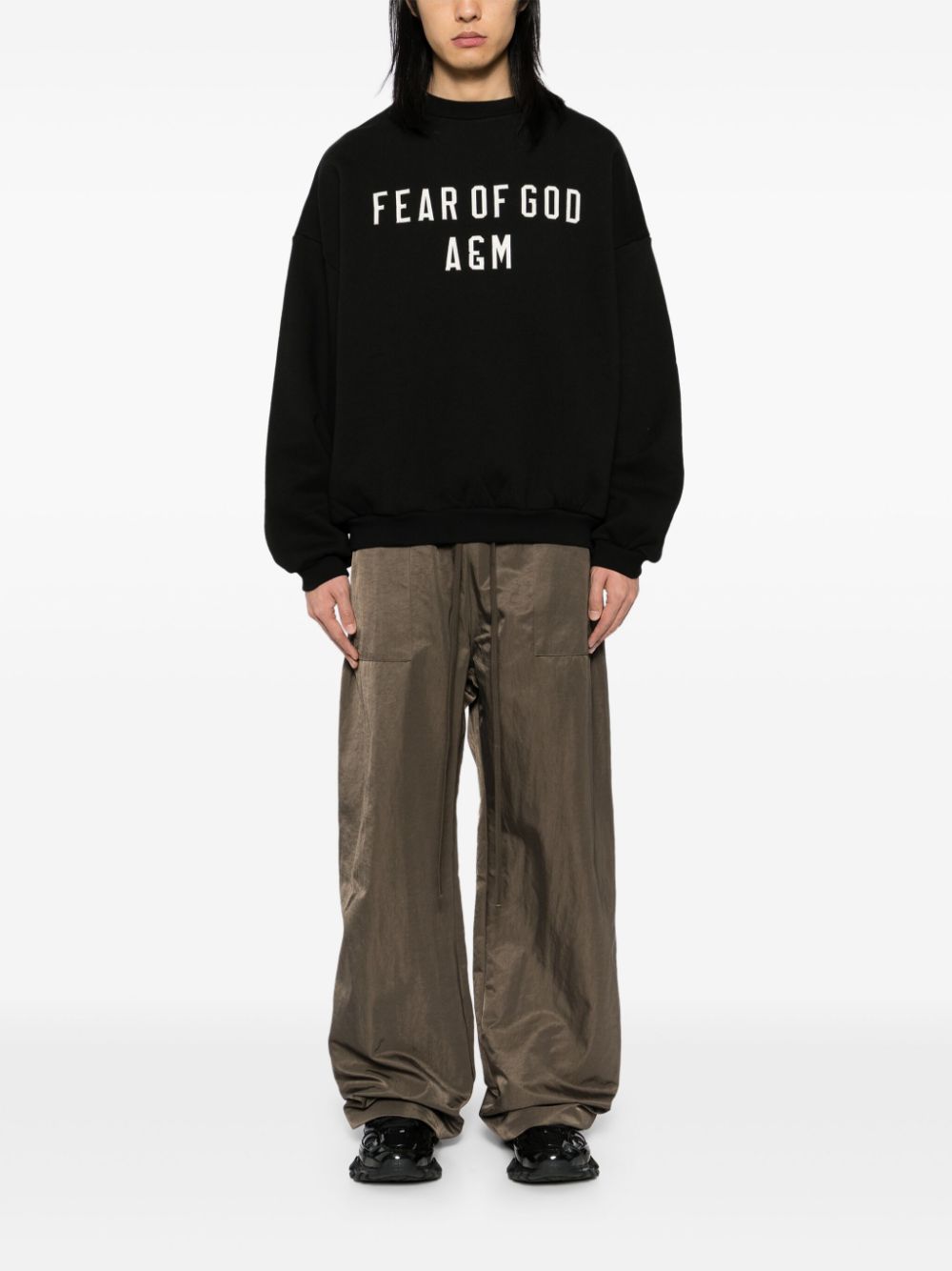 FEAR OF GOD ESSENTIALS Essentials cargo broek met textuur - Bruin