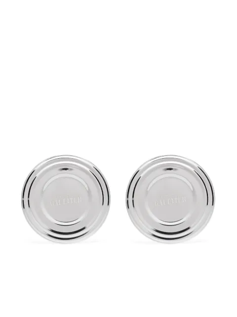 Jean Paul Gaultier logo-engraved earrings 