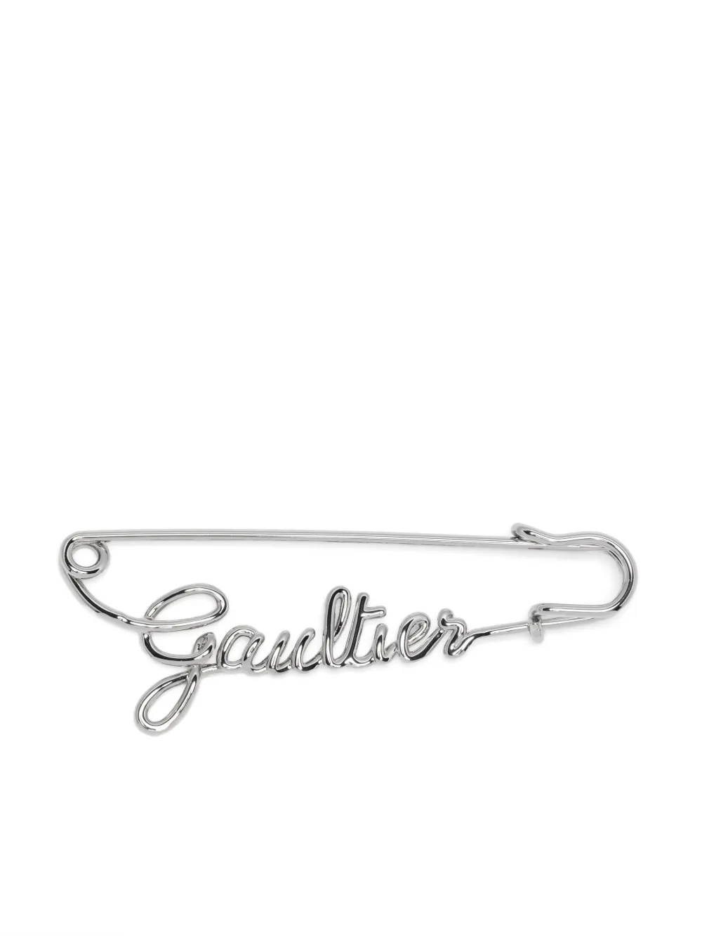 logo-embellished safety pin