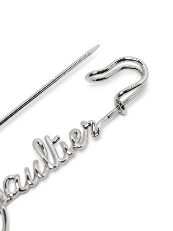 Jean Paul Gaultier logo-embellished Safety Pin | Silver