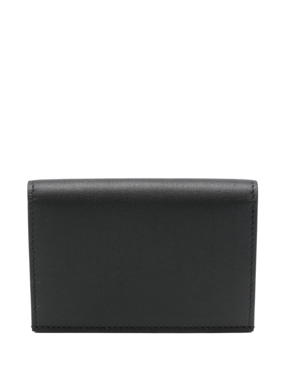 Jil Sander logo-stamp card holder - Zwart