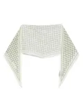 Tagliatore grid-pattern pocket square - Green