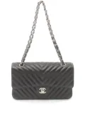 CHANEL Pre-Owned 2016-2017 medium Double Flap shoulder bag - Black