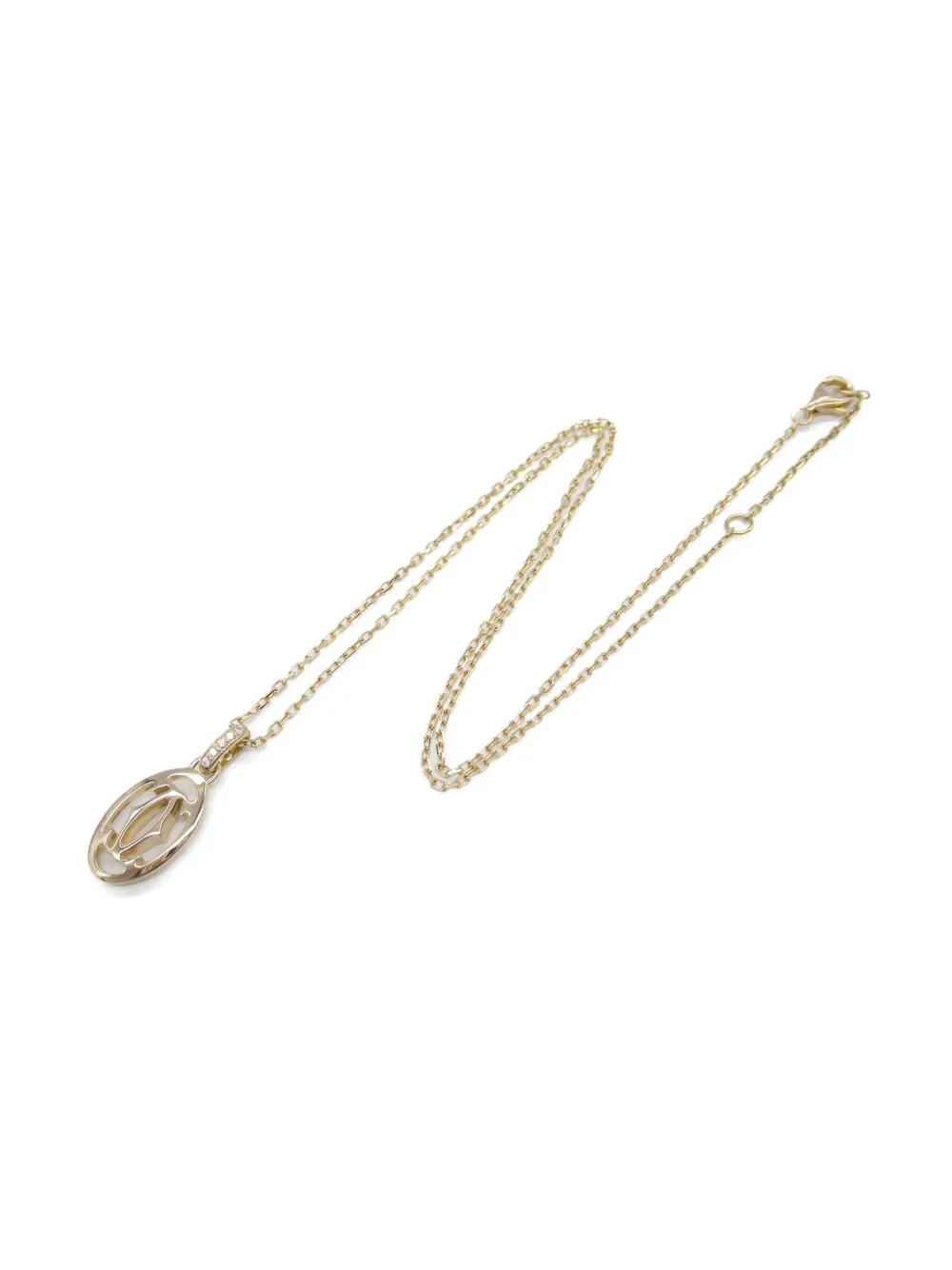 Cartier 2010s Logo ダイヤモンド ネックレス 18Kローズゴールド - ゴールドトーン Cartier 2010s Logo ダイヤモンド ネックレス 18Kローズゴールド - ゴールドトーン