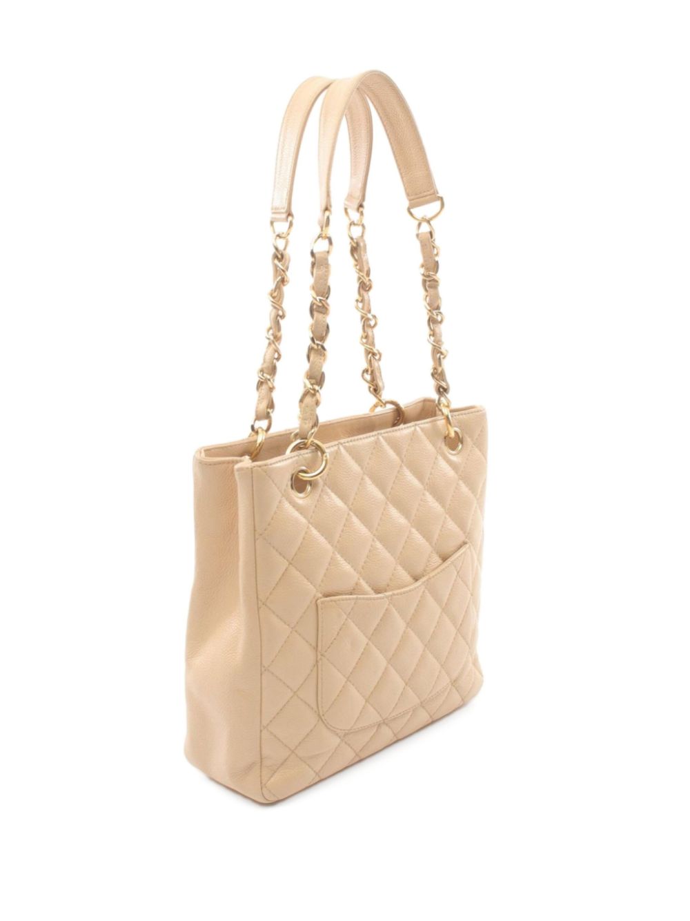 CHANEL Pre-Owned 2008-2009 Petite Shopping Tote bag - Beige