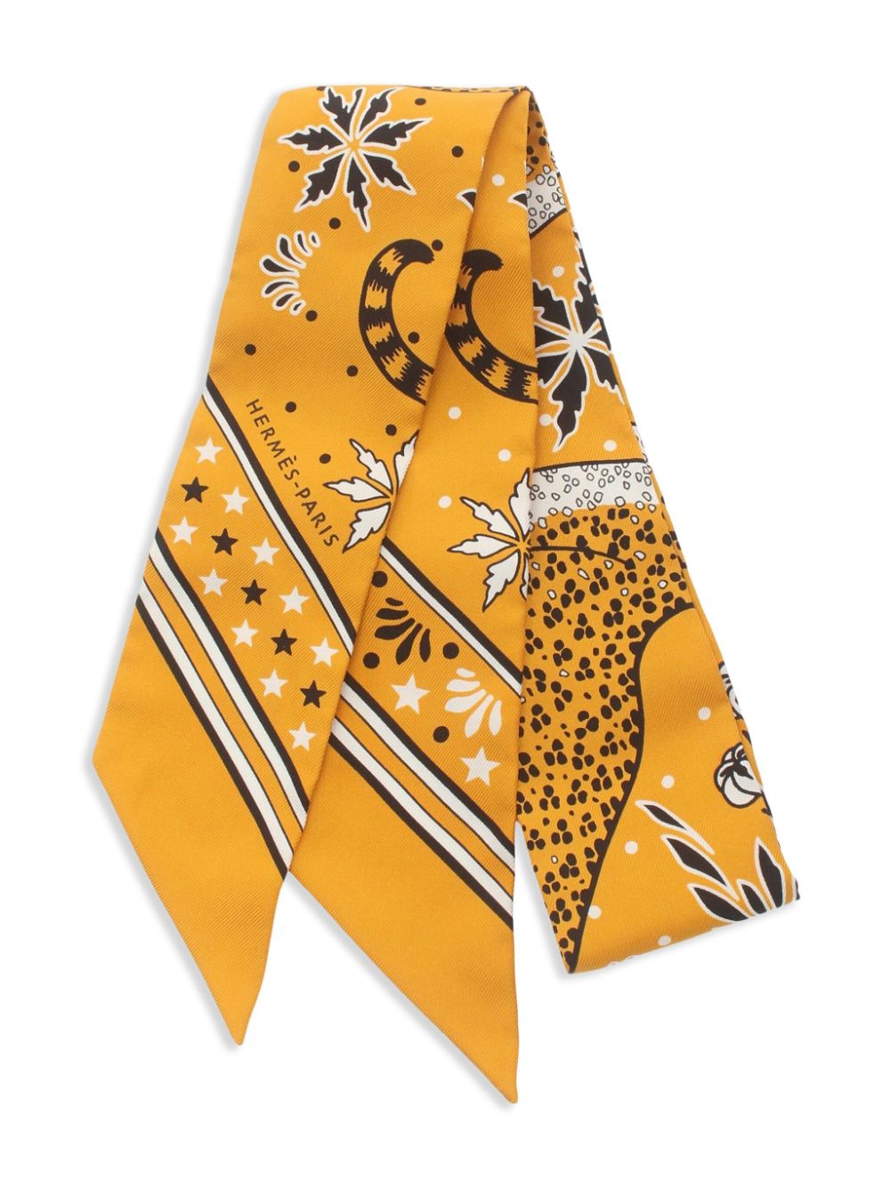 2010s Les Leopard Twilly scarf