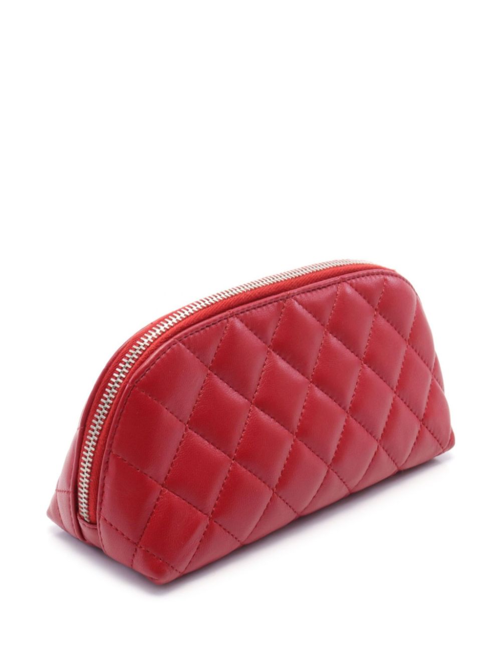 CHANEL Pre-Owned 2011 Interlocking CC-logo makeup bag - Rood