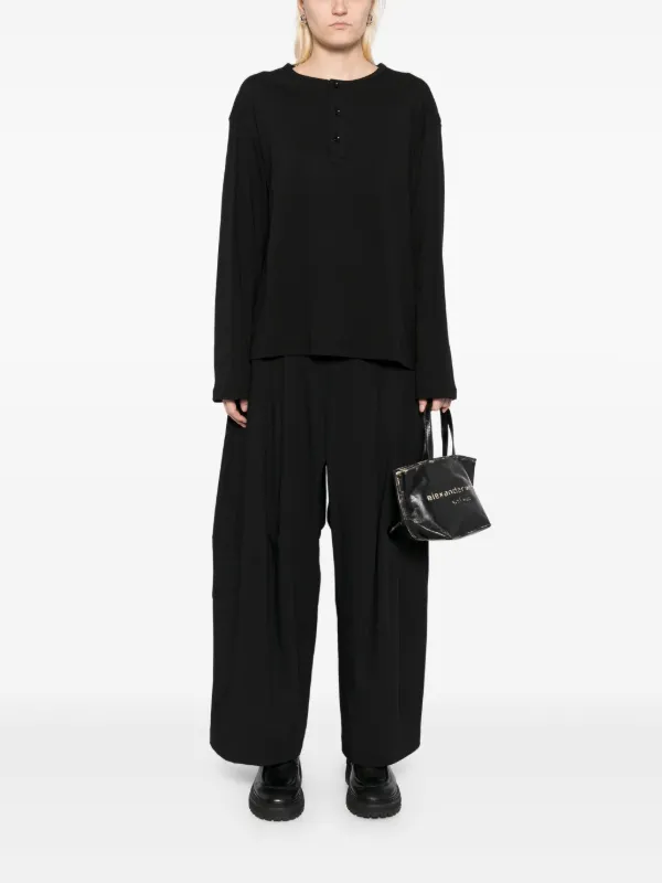 TEAM WANG Design Choices Henley T-shirt | Black | FARFETCH