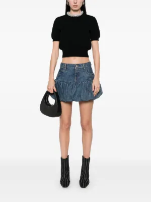 ワンピース COPERNI Women Skirts COPR92202WASBLU Blue One-Leg Denim Skirt – Coperni