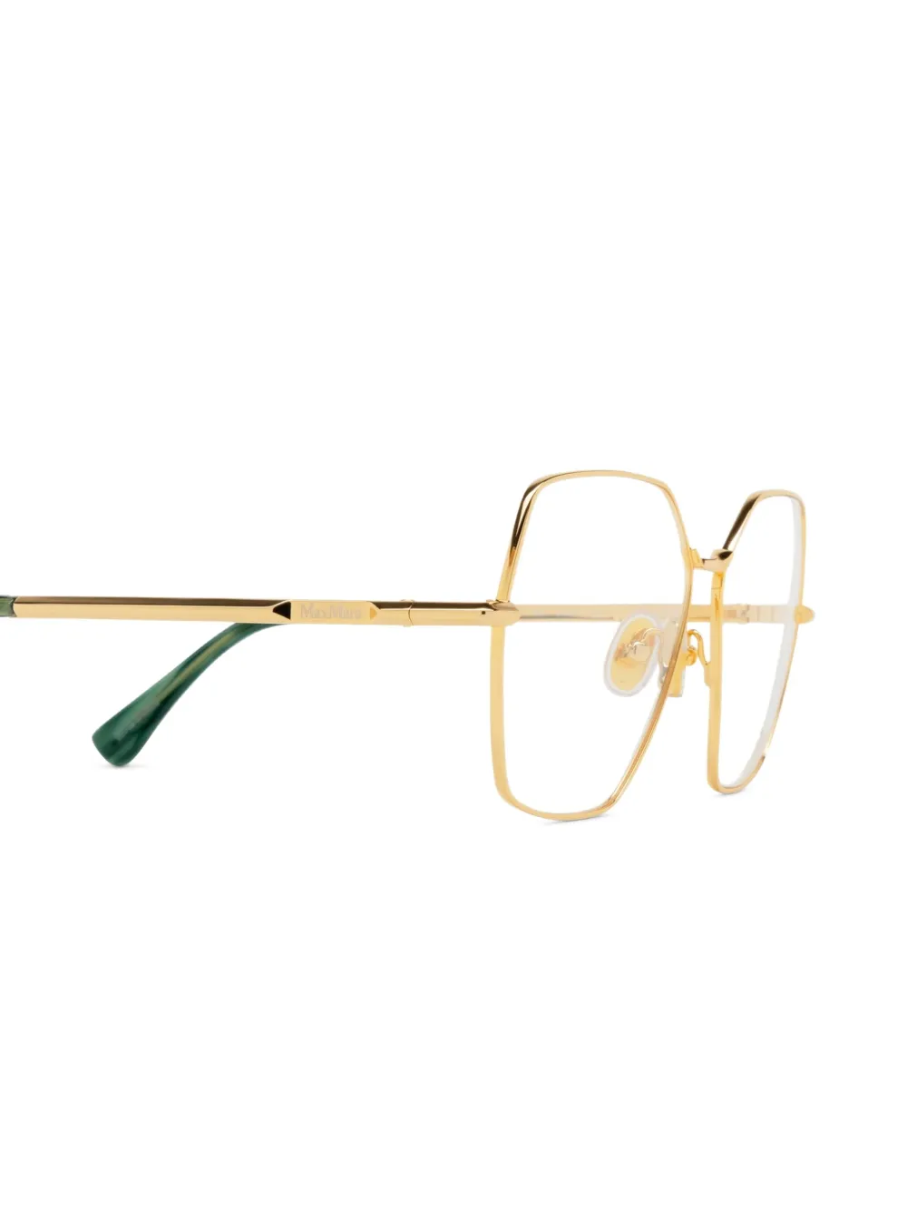 Max Mara Eyewear Bril met geometrisch montuur Goud