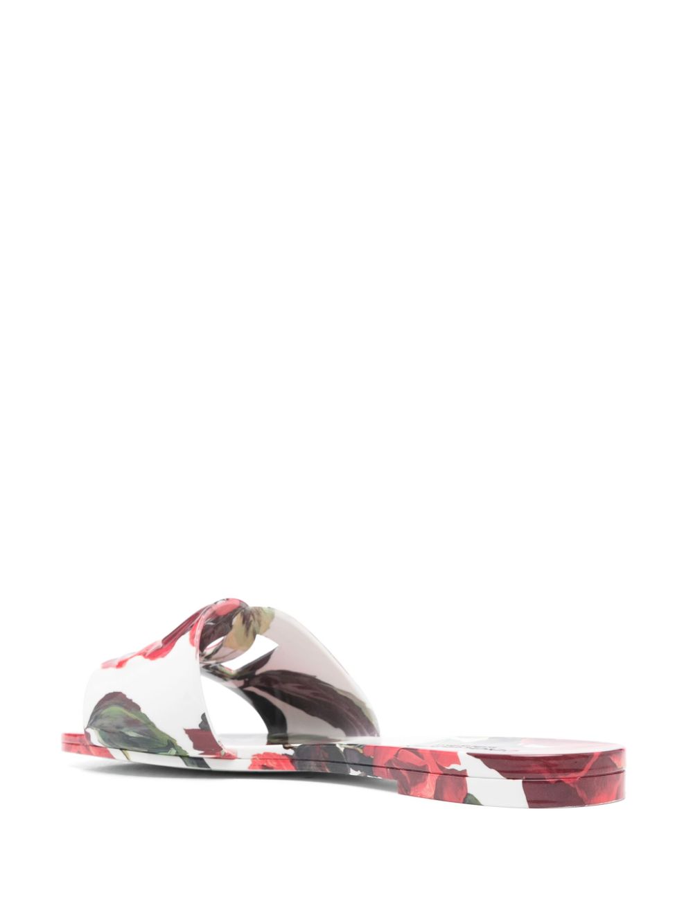 Dolce & Gabbana floral slides Wit