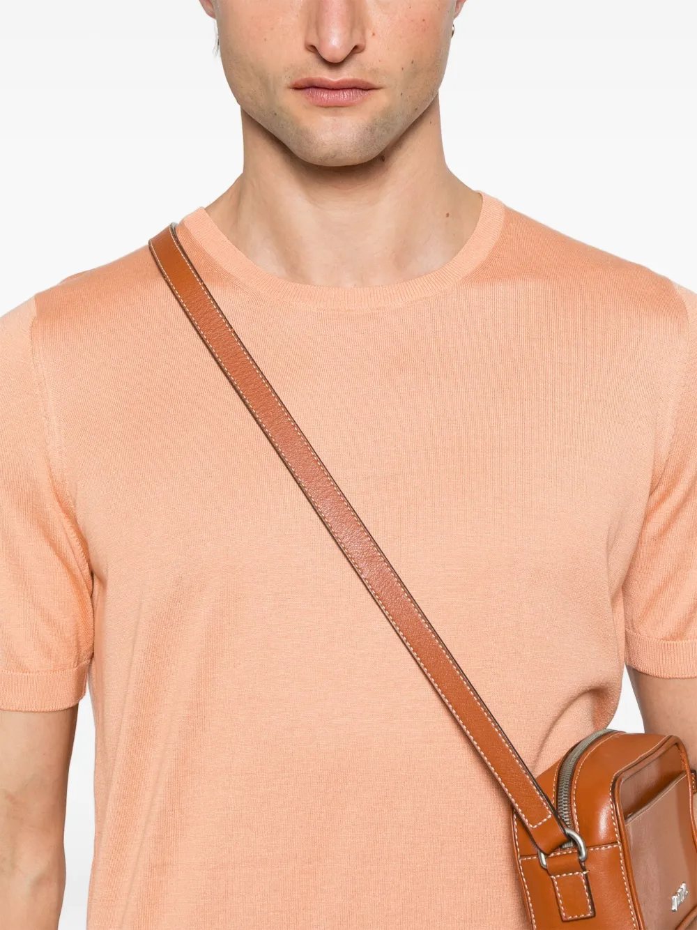 TAGLIATORE FINE-KNIT T-SHIRT