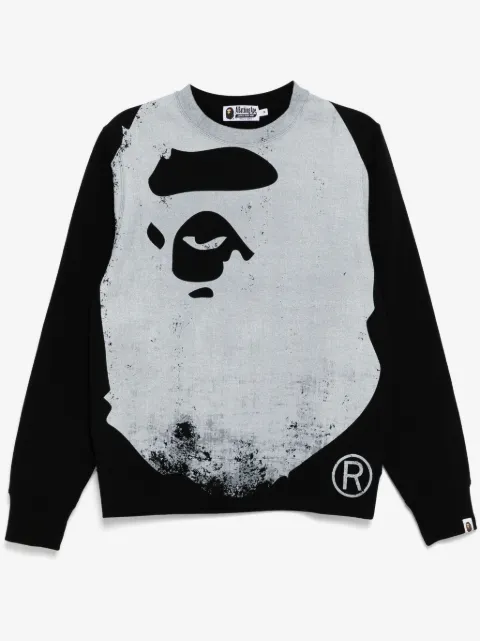 A BATHING APE® faded-printed sweater