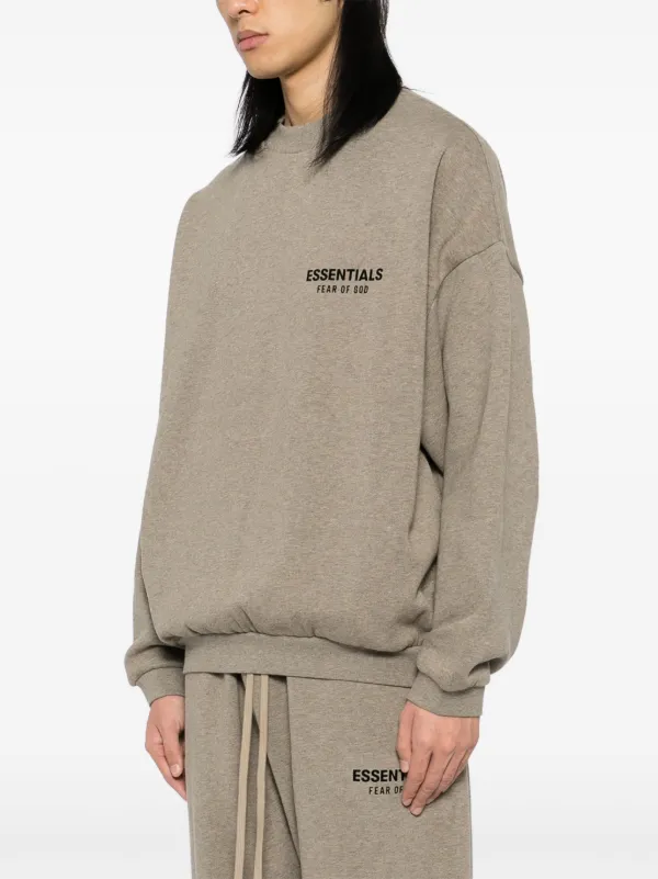 FEAR OF GOD ESSENTIALS Crew Neck Sweater | Grey | FARFETCH
