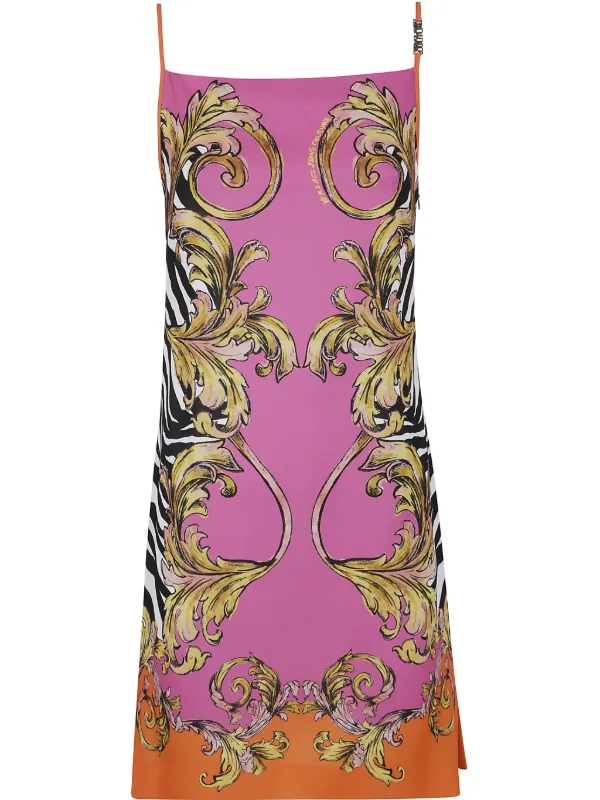 【関税＆送料込み】Versace Barocco Texture Short Dress 24342365_54395175_600.jpg