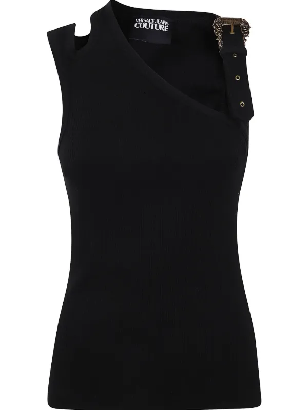 Versace Jeans Couture バロック バックル タンクトップ | ブラック
