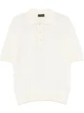 Tagliatore knitted polo shirt - White