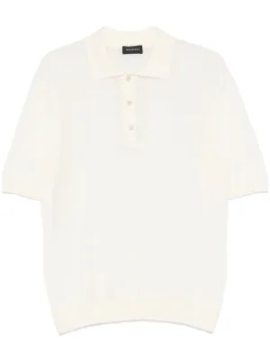Tシャツ・カットソー TAGLIATORE SS25 Polo shirts (FRAT GSE25 01002) Metal Ferré Patched Polo Shirt | Gianfranco Ferré