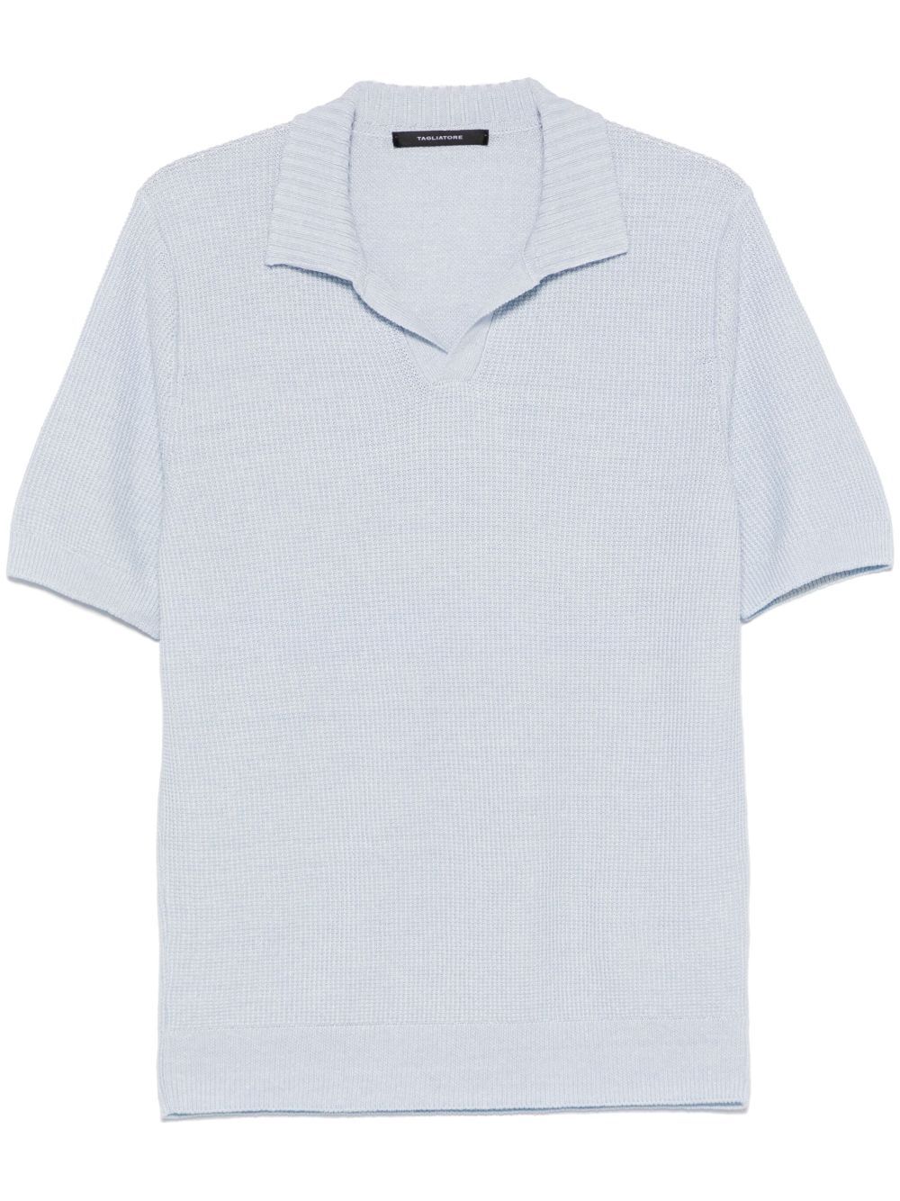 TAGLIATORE KNITTED POLO SHIRT