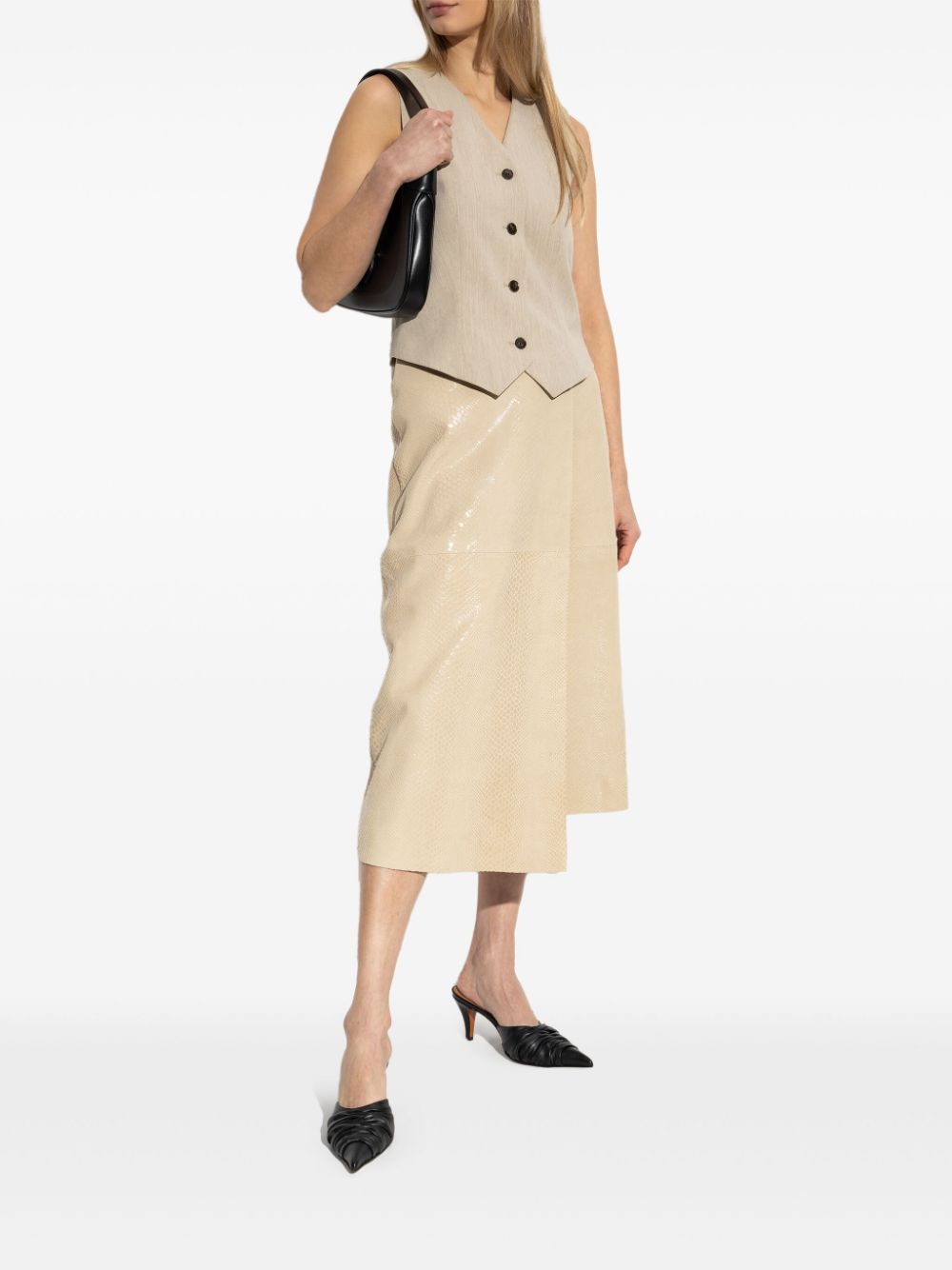 By Malene Birger Hannas midi skirt - Beige