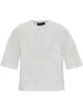 Fabiana Filippi cracked-effect T-shirt - White