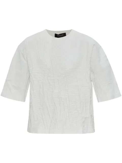 Fabiana Filippi cracked-effect T-shirt