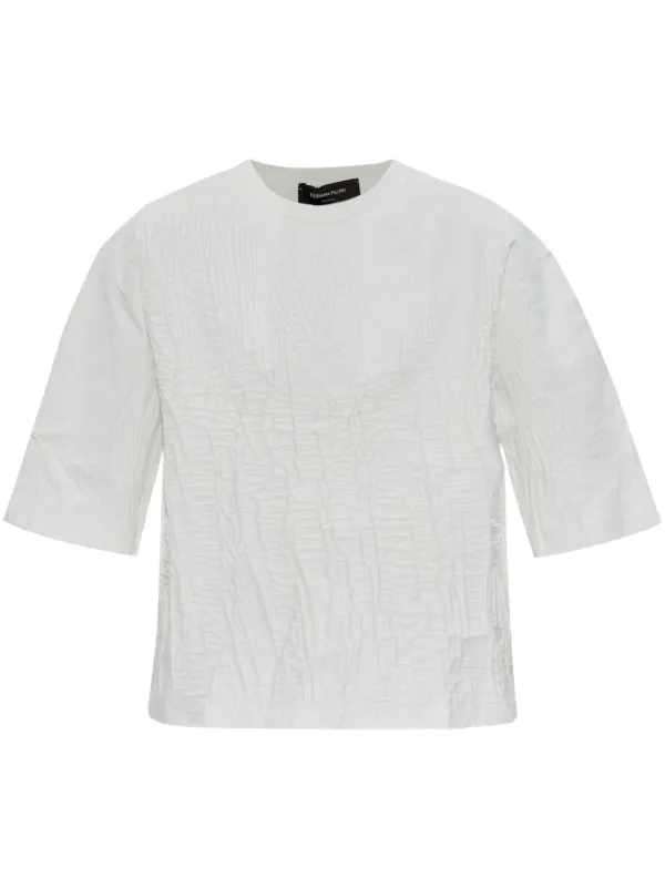 Fabiana Filippi テクスチャード Tシャツ | ホワイト | FARFETCH JP