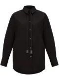 Fabiana Filippi tie-embellished shirt - Black